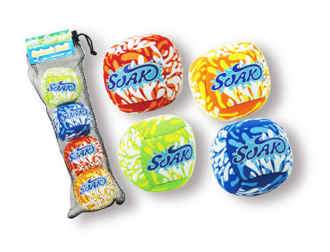 Soak  Splash Ball – Bright Colors 🎯 Easy to Throw, Catch & Play in Water