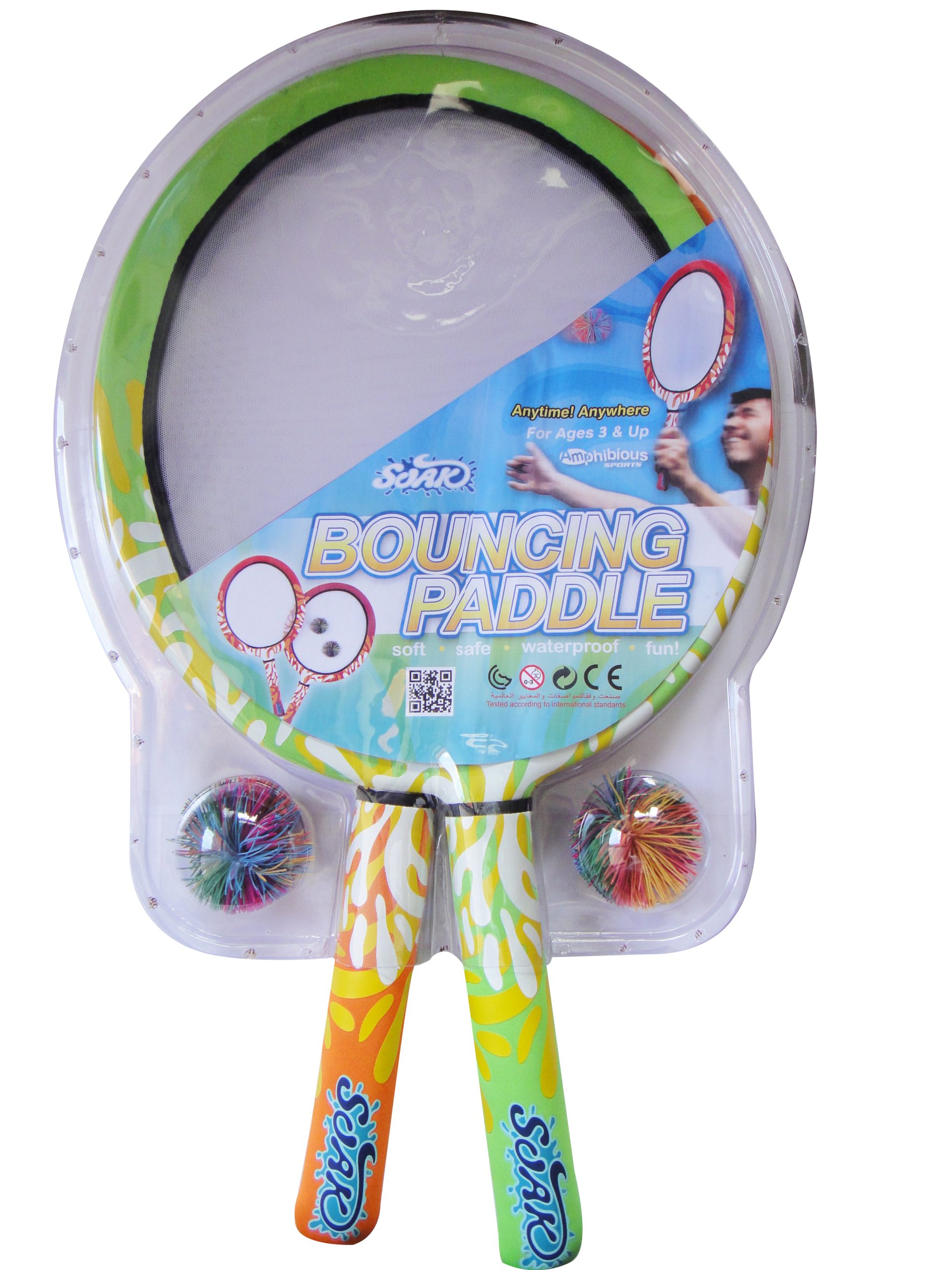 Soak Toss & Catch in Water – Lightweight Bouncing Paddle for Poolside Games!