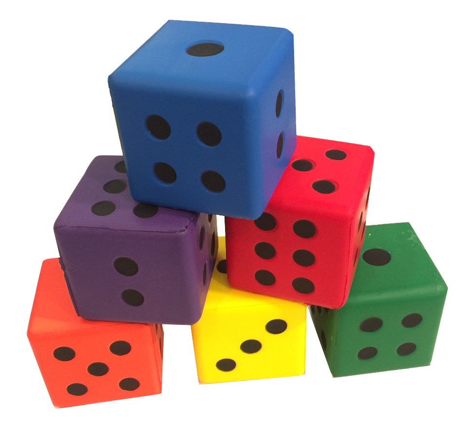 Soak Foam Soft Side Dice – Lightweight & Quiet, Perfect for Classroom & Playtime